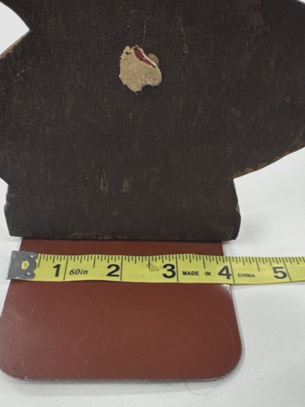 Vintage Ornawood Single Bookend Sailing Ship Wood Carved Nautical Skipper USA - Picture 5 of 7